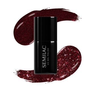 Semilac geelilakka #393 Sparkling Black Cherry