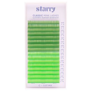 Värilliset ripset vihreä / kirkas vihreä C 0,07 x 8-14mm 0 Starry ripset